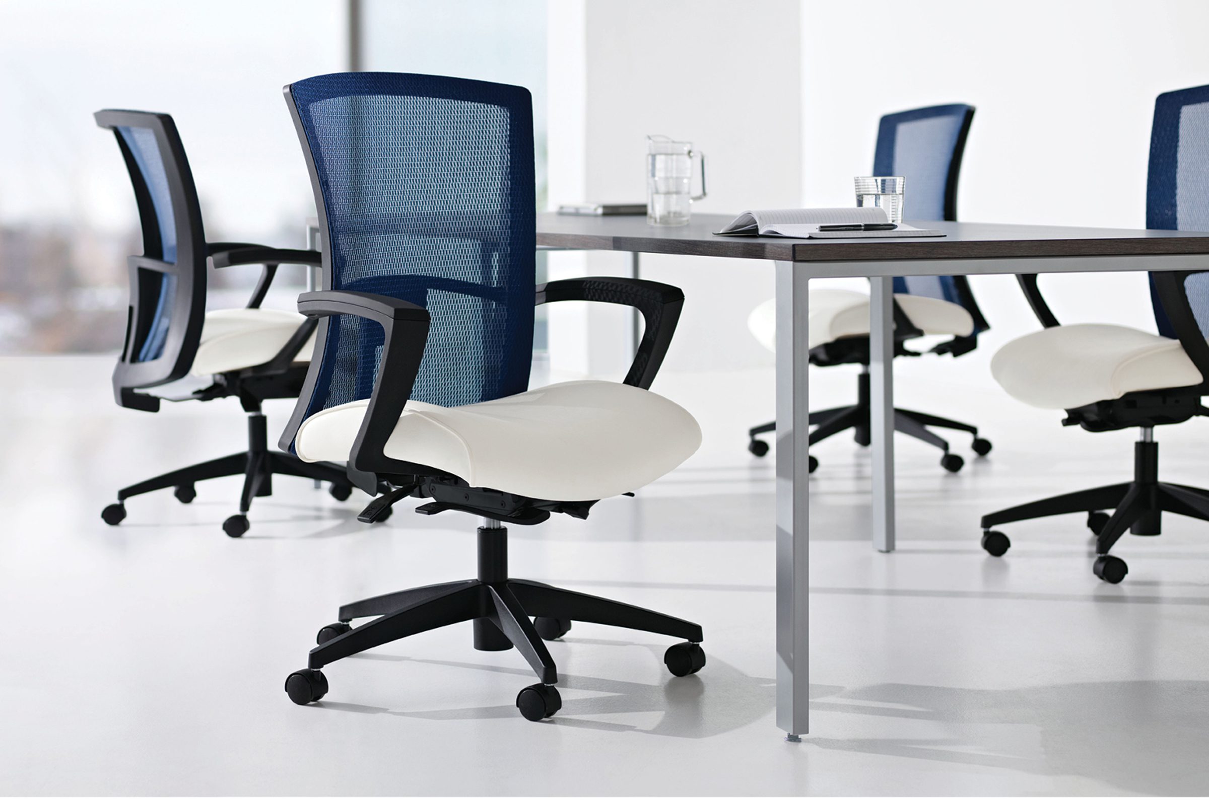 Comfortable black ergonomic executive chair for private offices