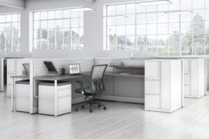 modern office cubicles