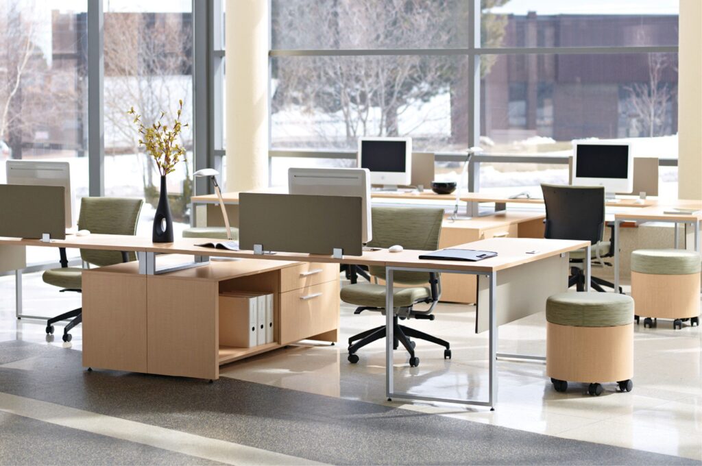 modular desk in office