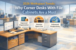 Corner Desks With File Cabinets